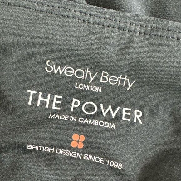 Sweaty Betty Pants Womens Sz Small The Power pocket 7/8 leggings Gray Athleisure - Picture 9 of 10